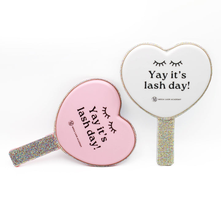 Heart-Shaped Lash Mirror Face Mirrors Mega Lash Academy