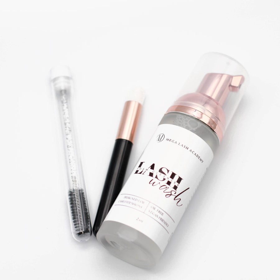 Lash Cleanser 3-in-1 Kit Facial Cleansers Mega Lash Academy