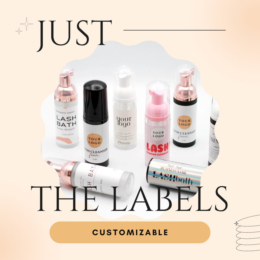 Lash Cleanser Labels with Your Logo Facial Cleansers Mega Lash Academy