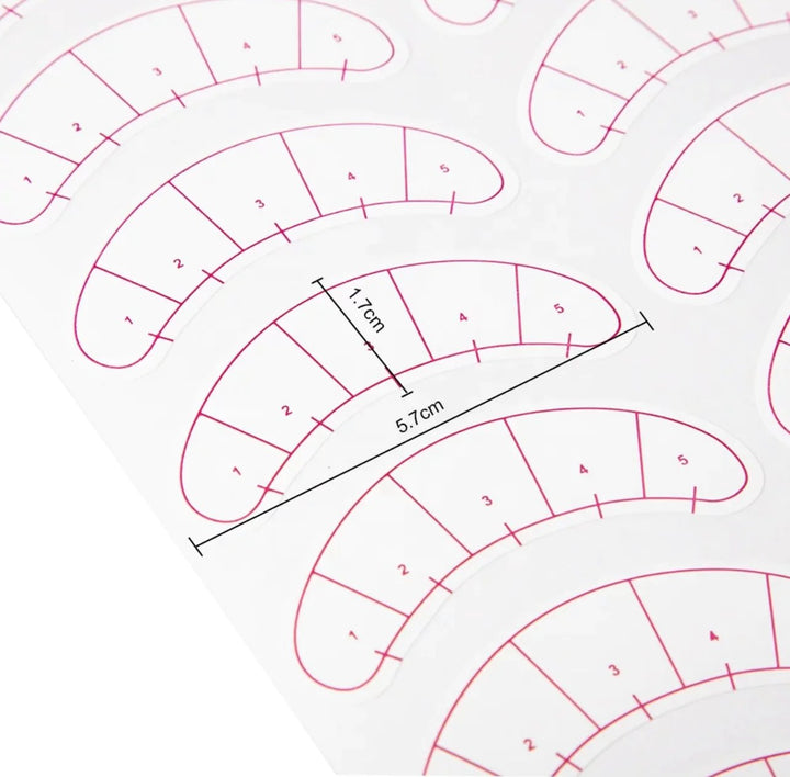 Lash Mapping Stickers - 70 pairs Accessories Mega Lash Academy