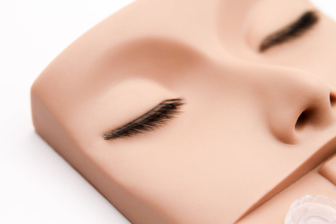 Lash Practice Mannequin Pad with Lash Layers Lash Extensions Practice Tray Mega Lash Academy