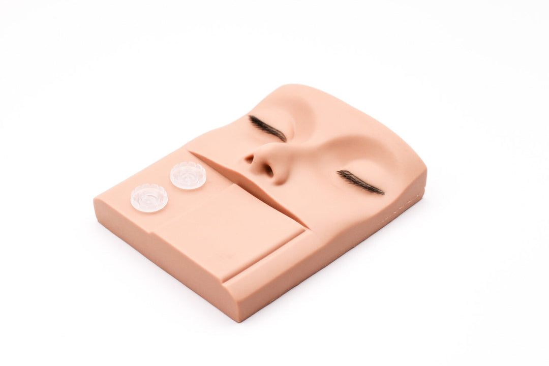 Lash Practice Mannequin Pad with Lash Layers Lash Extensions Practice Tray Mega Lash Academy