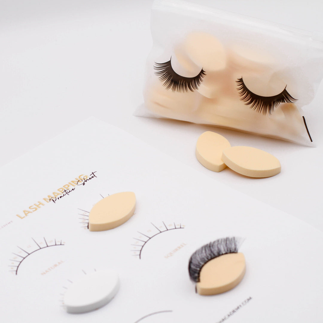 lash sponge for practice training #color_beige