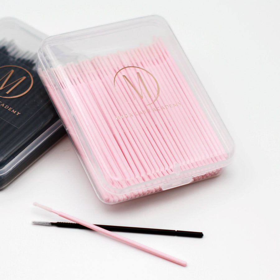 Long Tip Microfiber Applicators - 200 pcs Accessories Mega Lash Academy