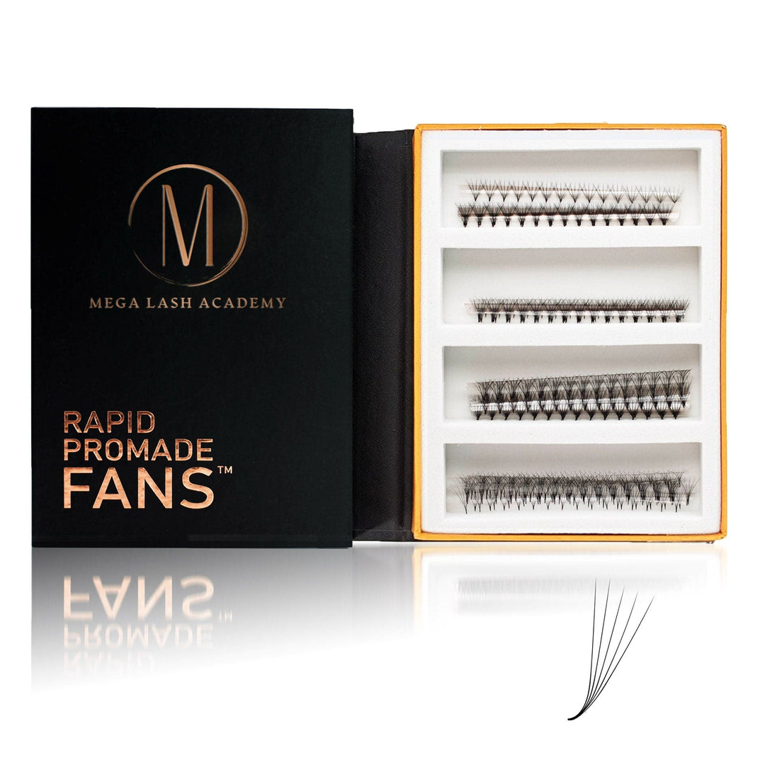 M Curl 5D Rapid Promade Fans - 600 Fans Promade Fans Mega Lash Academy