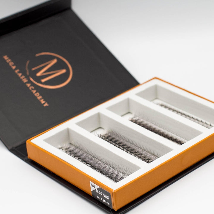 M Curl 5D Rapid Promade Fans - 600 Fans - Mega Lash Academy