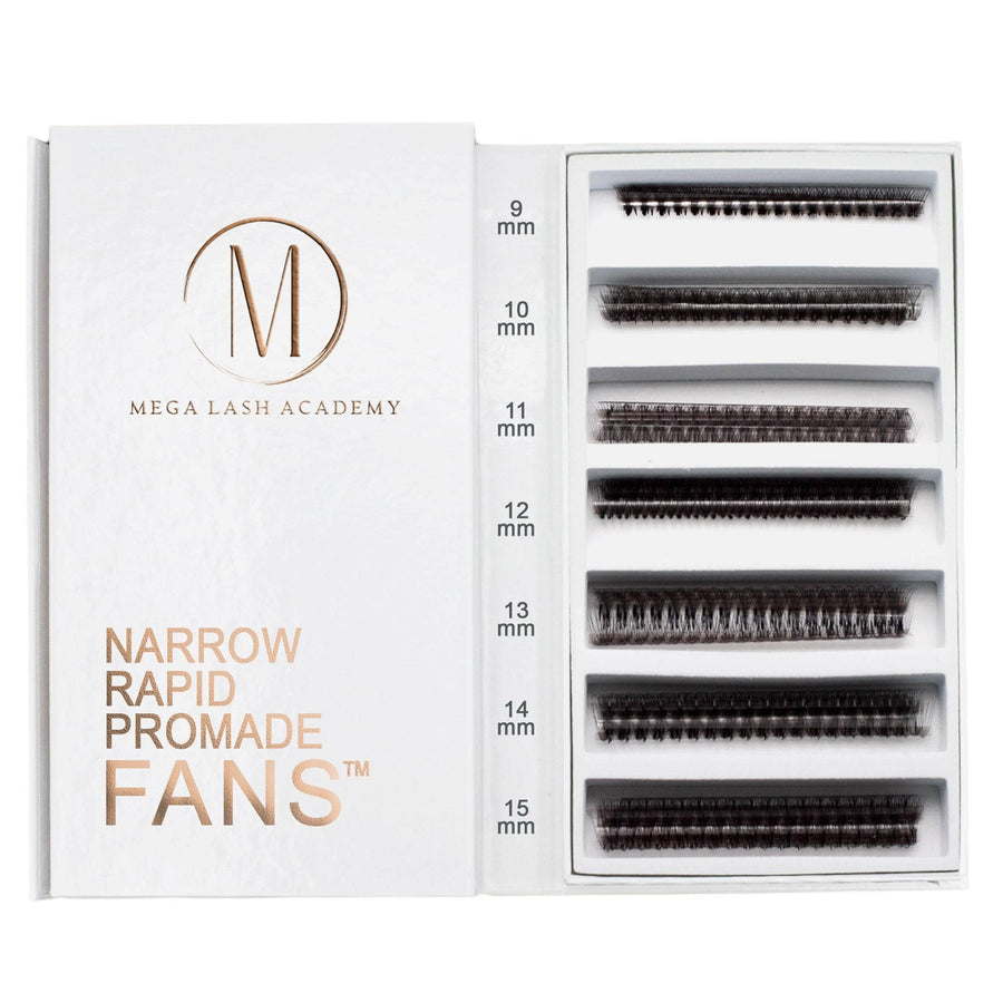 Narrow 8D Rapid Promade Fans® - 1050 Fans - Mega Lash Academy
