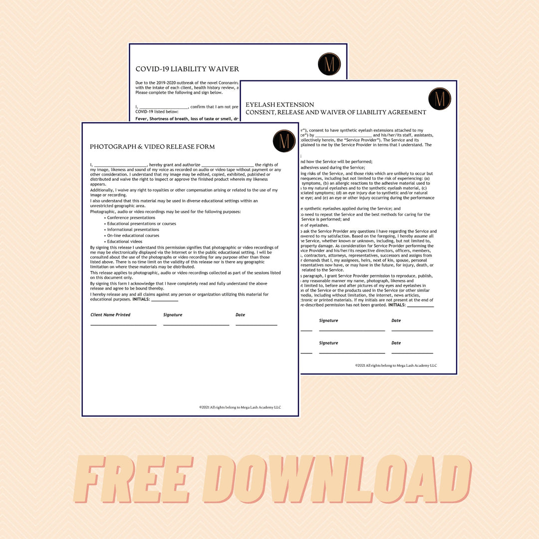 Photograph and Video Release Form | Mega Lash Academy