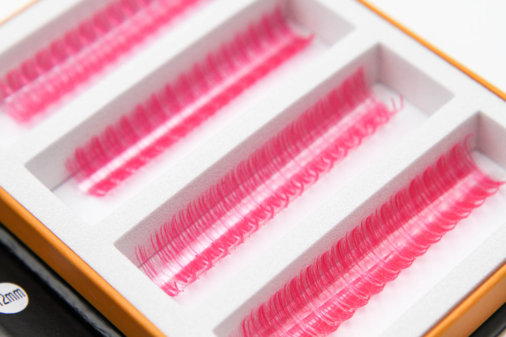 Pink Wispy 5D Rapid Promade Fans - 600 Fans Promade Fans Mega Lash Academy 