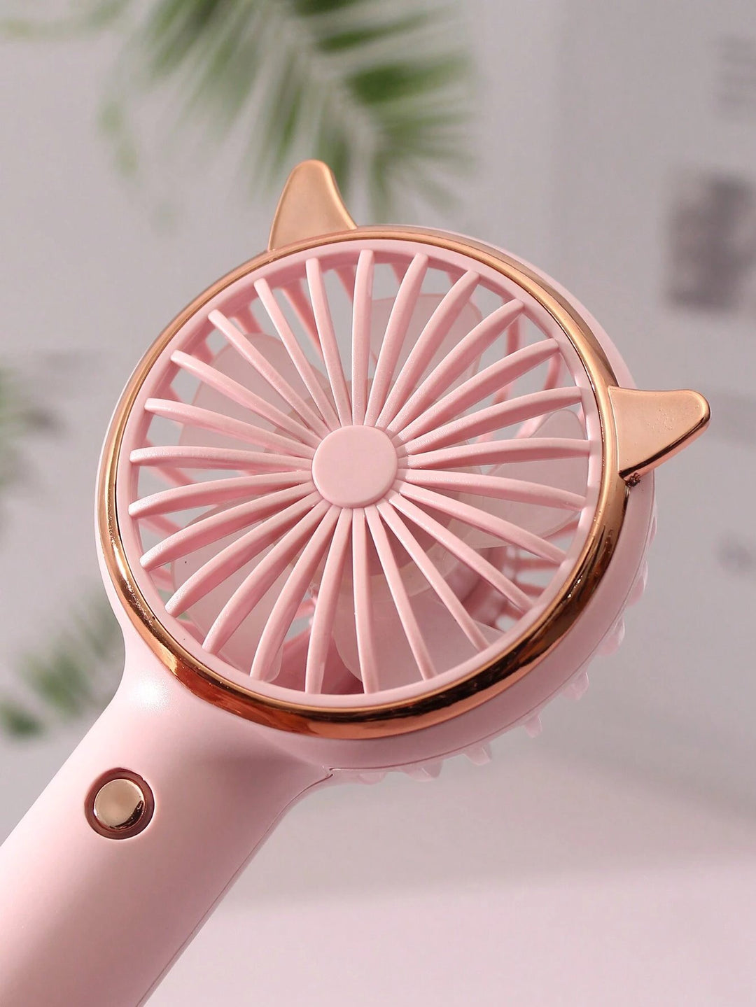Rechargeable Fan with LED Light Powered Hand Fans & Misters Mega Lash Academy #color_pink