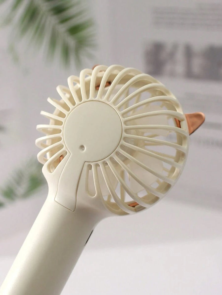 Rechargeable Fan with LED Light Powered Hand Fans & Misters Mega Lash Academy #color_white