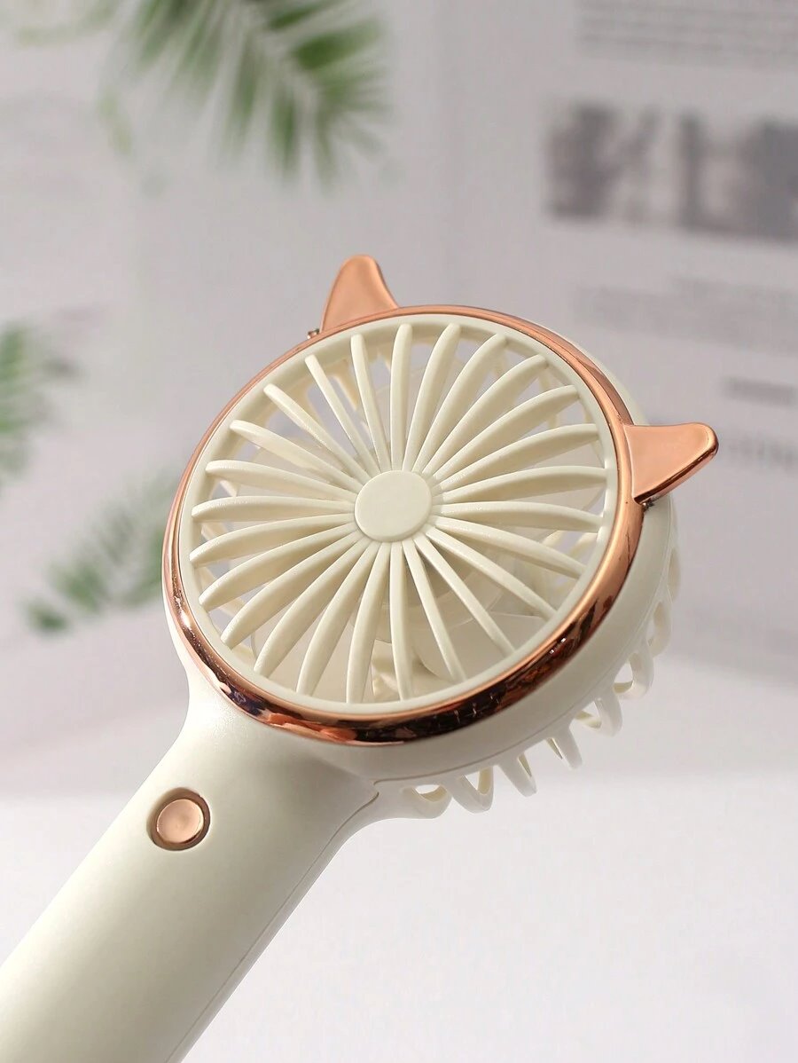 Rechargeable Fan with LED Light Powered Hand Fans & Misters Mega Lash Academy #color_white