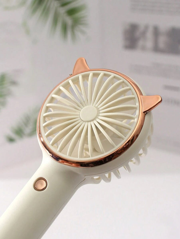 Rechargeable Fan with LED Light Powered Hand Fans & Misters Mega Lash Academy #color_white