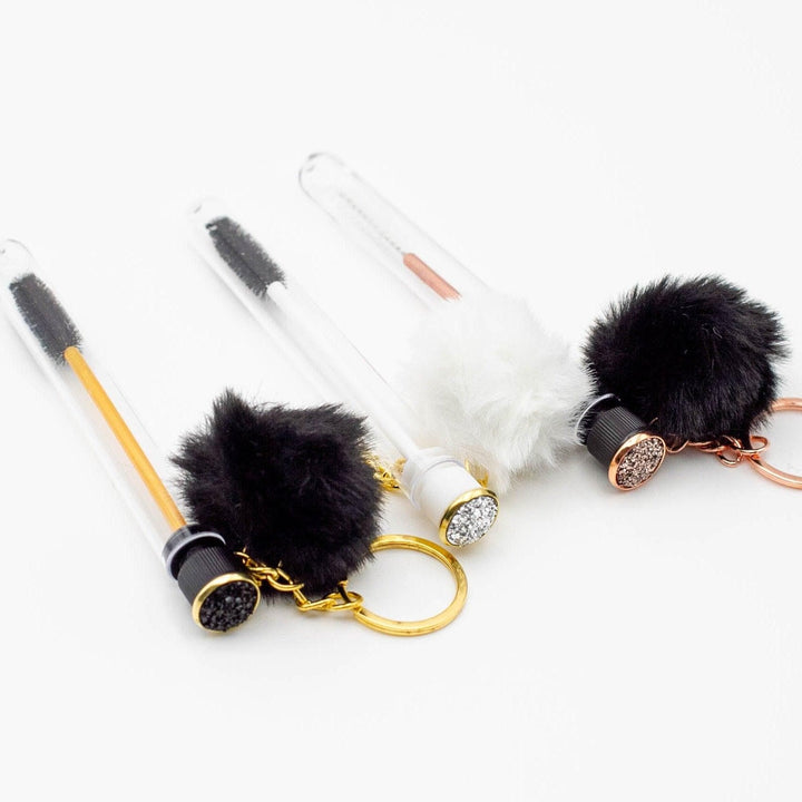 Spoolie Brushes with Keyrings - 10-pack - Mega Lash Academy #style_pom-pom