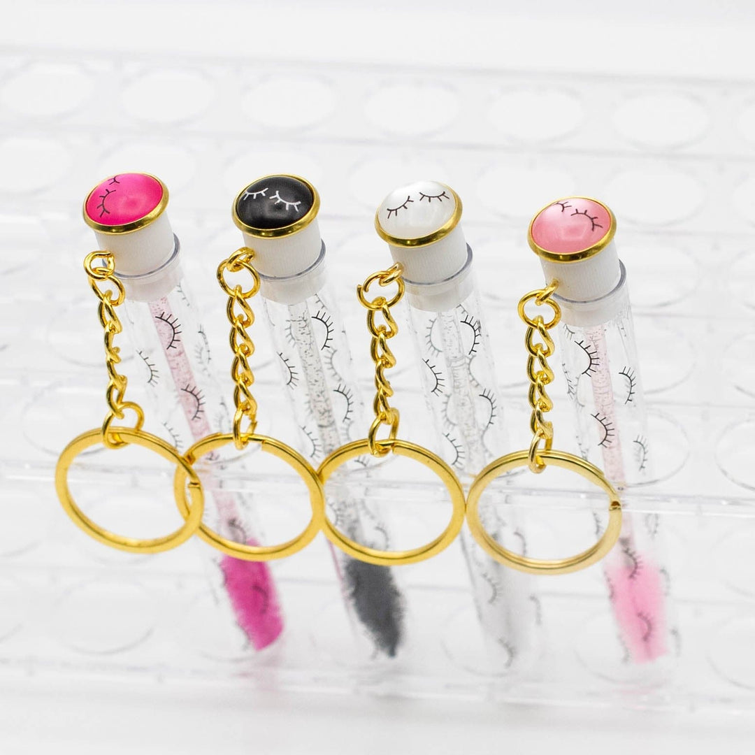 Spoolie Brushes with Keyrings - 10-pack - Mega Lash Academy #style_eyelash