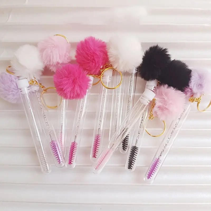 Spoolie Brushes with Keyrings - 10-pack Mega Lash Academy