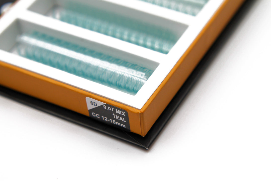 Teal 6D Rapid Promade Fans - 600 Fans Promade Fans Mega Lash Academy
