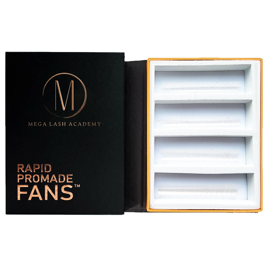 White 5D Rapid Promade Fans - 600 Fans - Mega Lash Academy