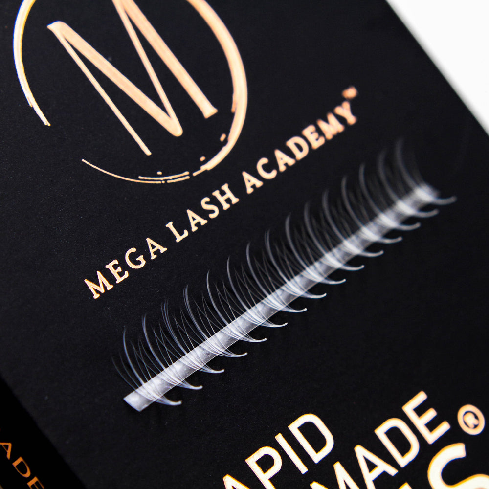 White Wispy 5D Rapid Promade Fans - 600 Fans Promade Fans Mega Lash Academy
