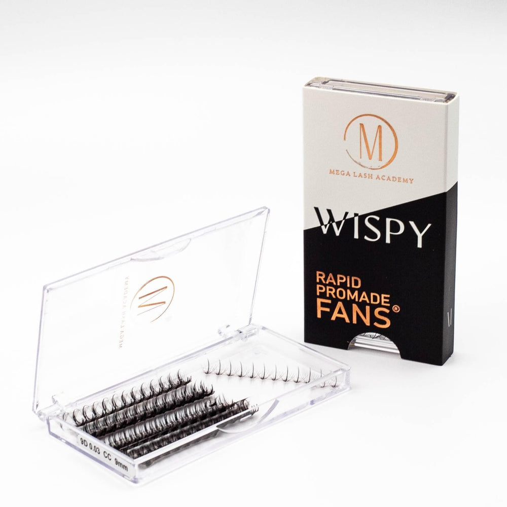 Wispy 9D Rapid Promade Fans - 500 Fans - Mega Lash Academy
