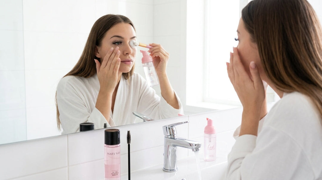 How to remove eye makeup with lash extensions