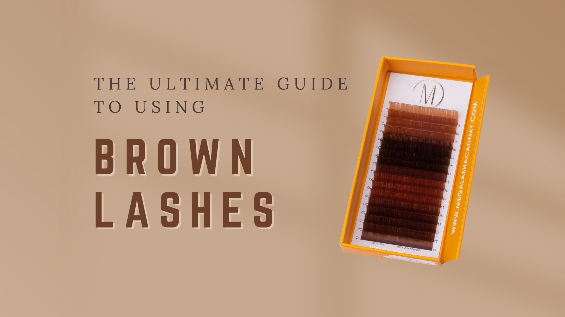 Subtle, yet Striking Look with Brown Lash Extensions – Mega Lash Academy