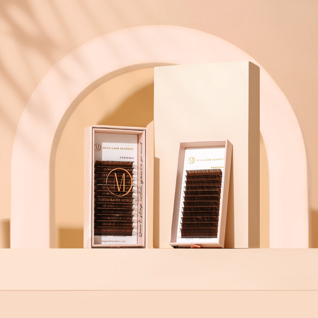 Brown Lashes for Eyelash Extension Natural Volume