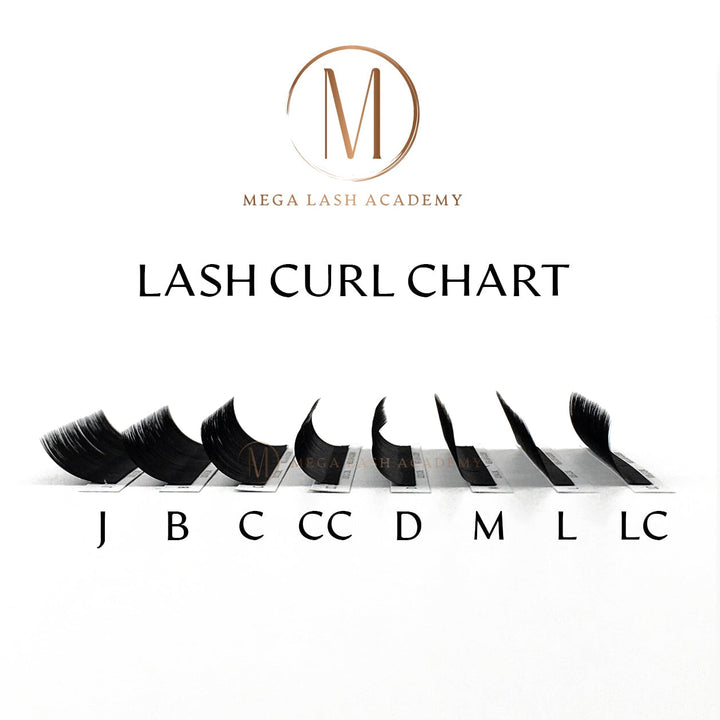 0.05 - B Curl Cashmere Matte Volume Lash Trays Mega Lash Academy 