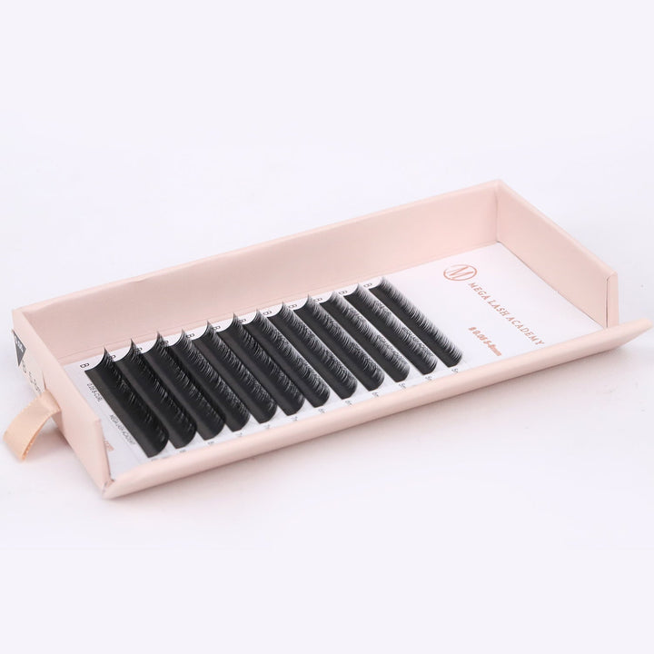 0.05 Cashmere Matte Volume Lash Trays Mega Lash Academy J Mixed 7-14 mm 