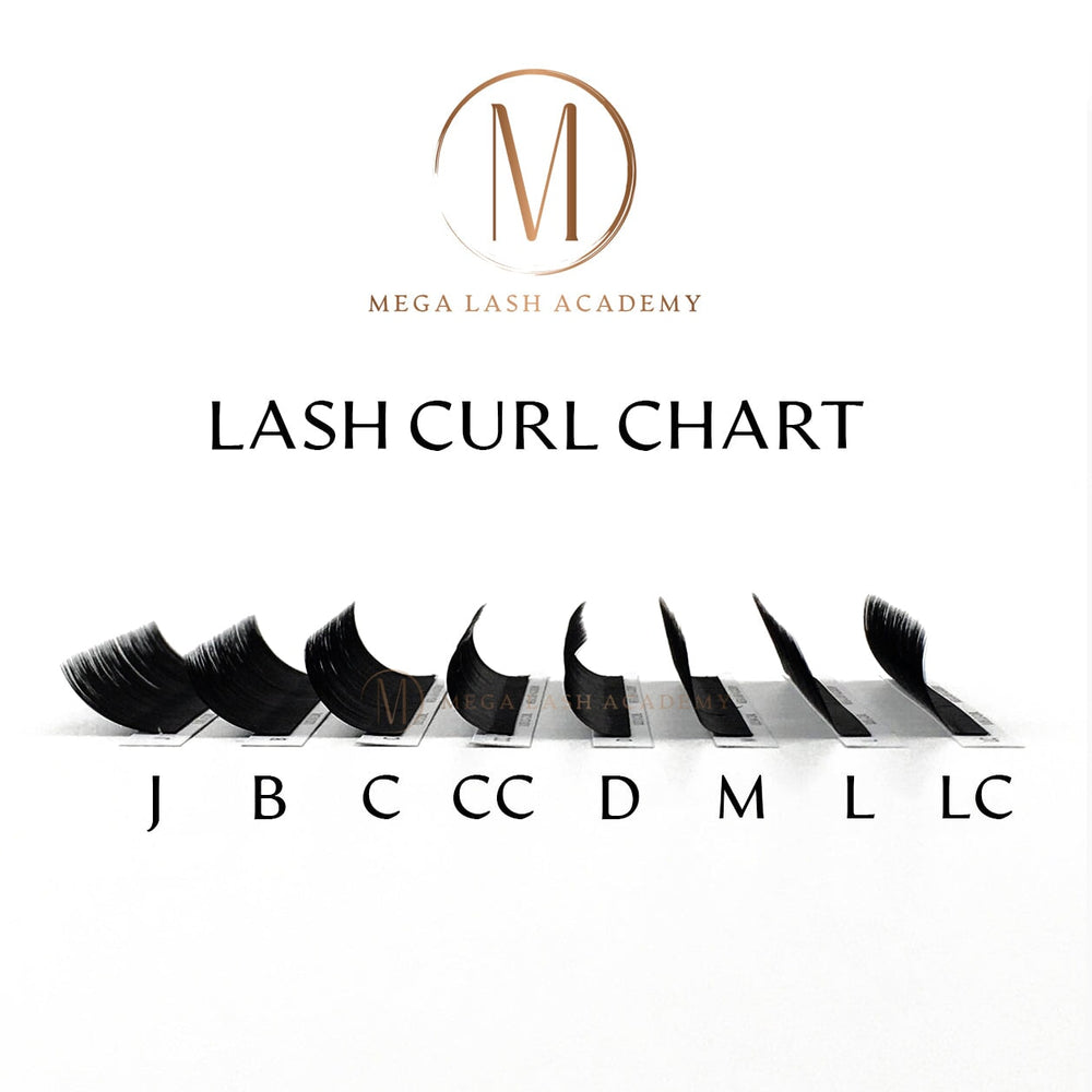 0.05 - L Curl Cashmere Matte Volume Lash Trays Mega Lash Academy 