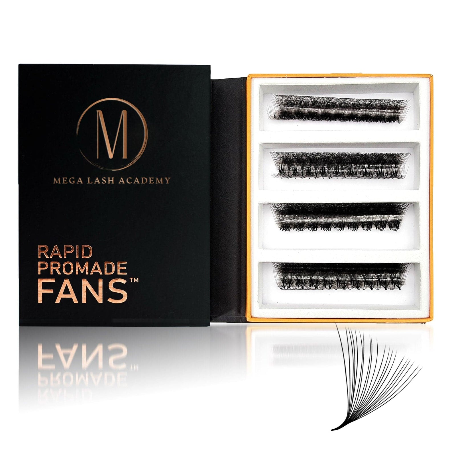20D Mix Rapid Promade Fans® - 500 Fans Promade Fans Mega Lash Academy 