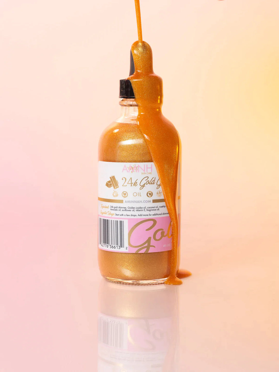 "24K Gold Glow" Body Oil Personal Care AMINNAH 