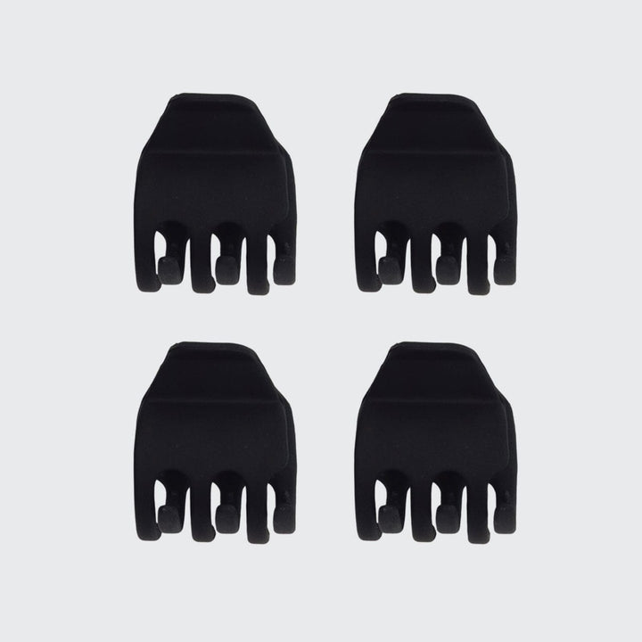 Eco-Friendly Mini Claw Clips 4pc set - Black