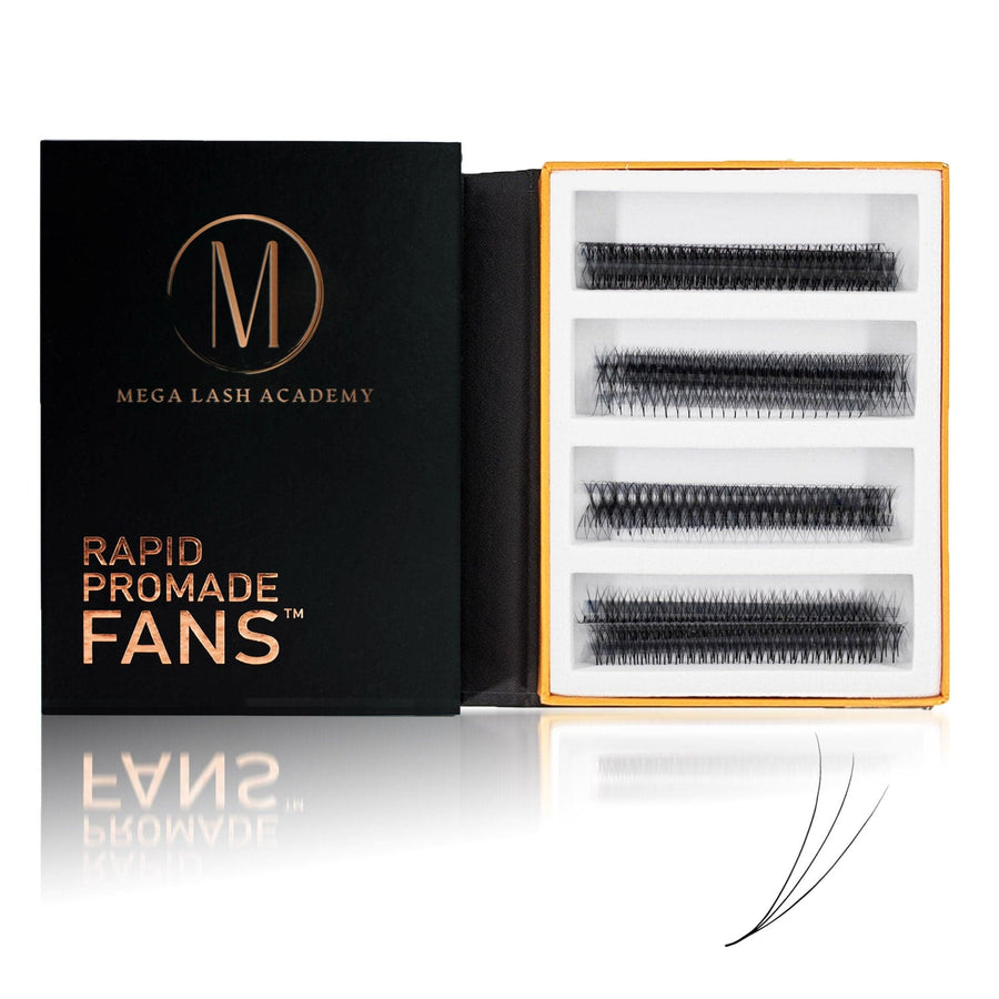 🎁 *3D Rapid Promade Fans® - 1000 Fans - Clearance (100% off) Mega Lash Academy 