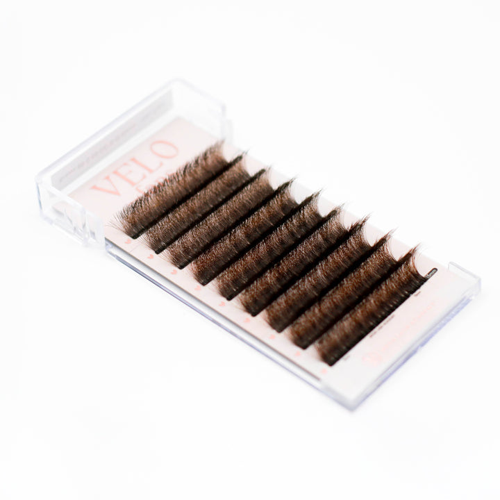 8D Velo Fans - Brown Mega Lash Academy 