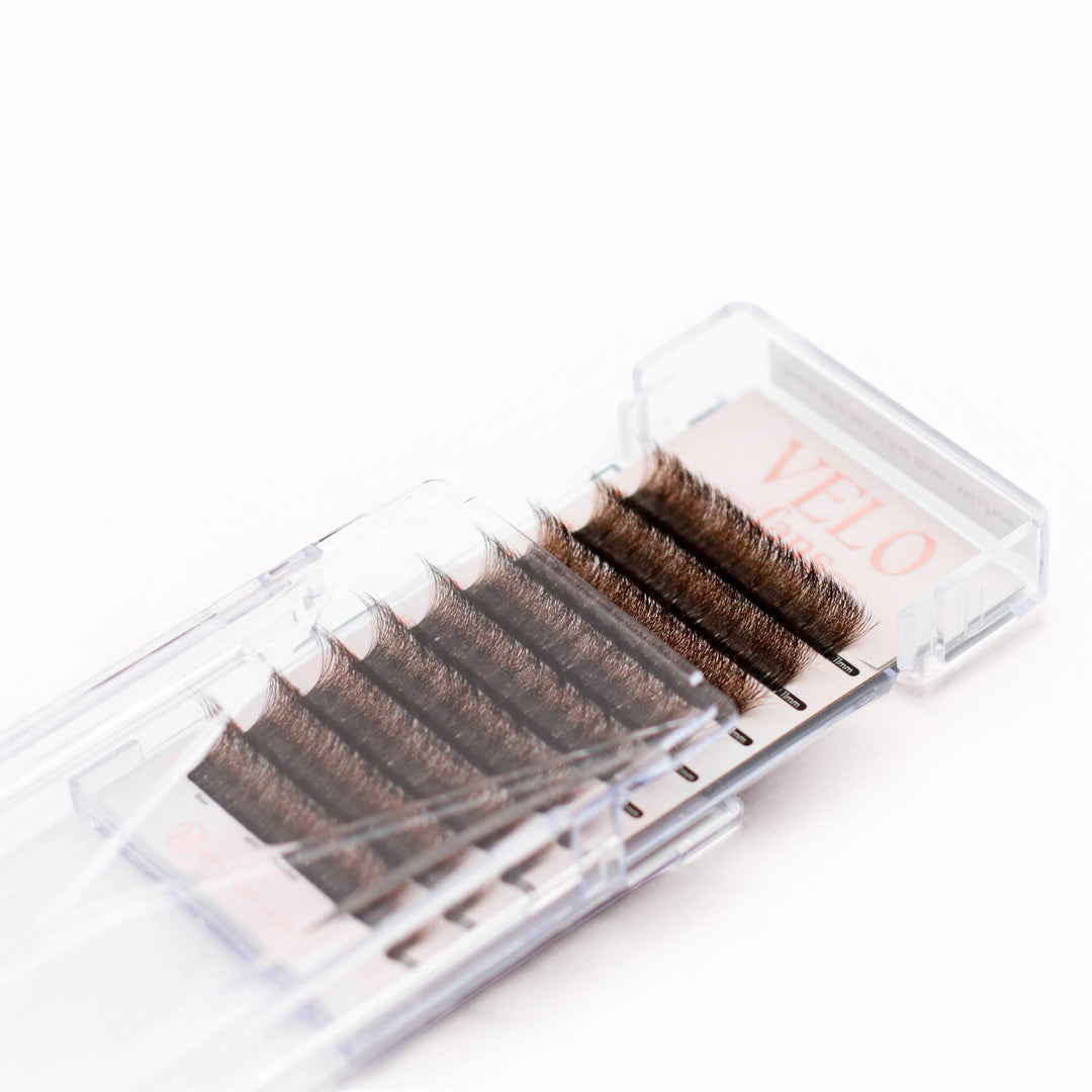 8D Velo Fans - Brown Mega Lash Academy 