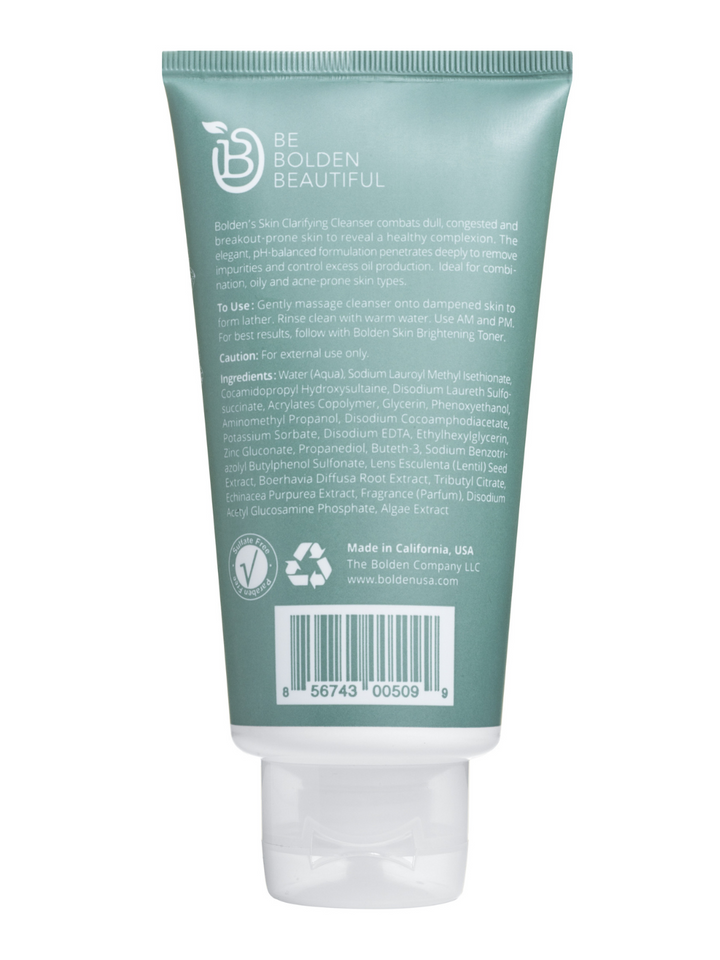 Bolden Clarifying Cleanser | Deep Pore Cleansing for Clear, Balanced Skin