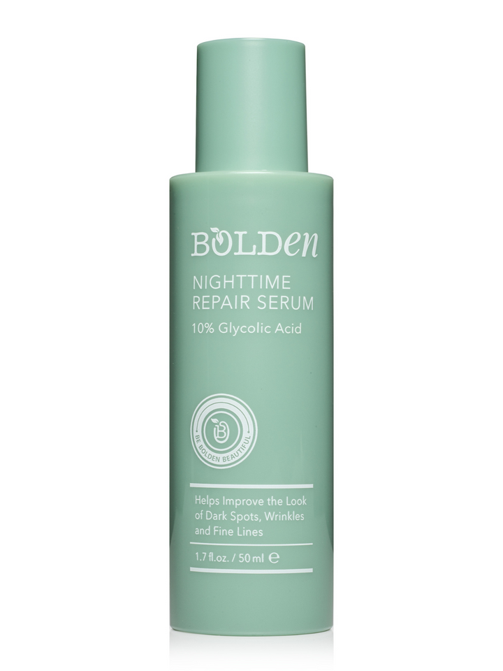 Bolden Nighttime Repair Serum | 10% Glycolic Acid Serum for Dark Spots