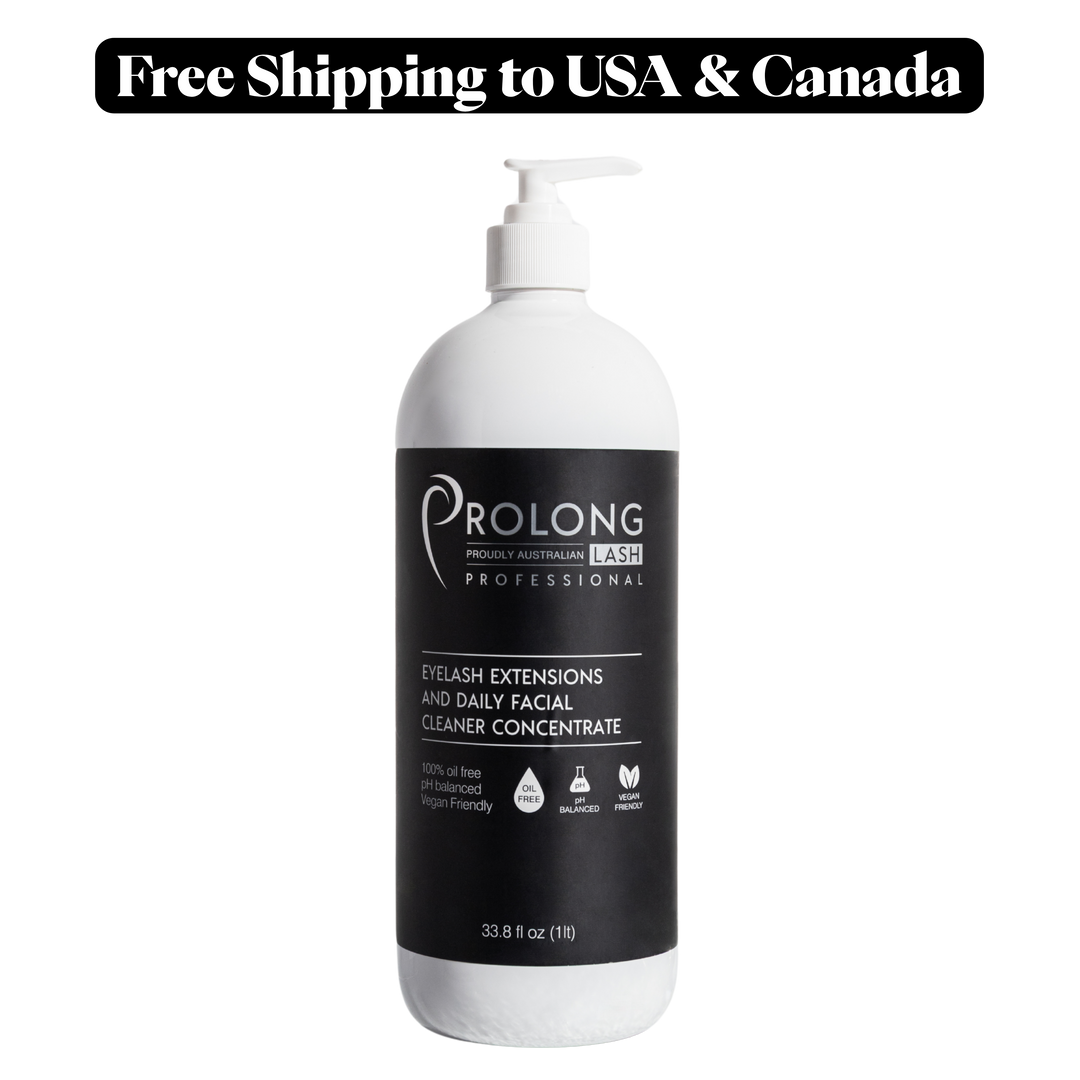 Limpiador concentrado para extensiones de pestañas profesional 33.8 fl oz/1 Lt