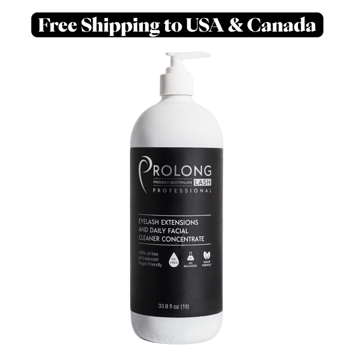 Limpiador concentrado para extensiones de pestañas profesional 33.8 fl oz/1 Lt