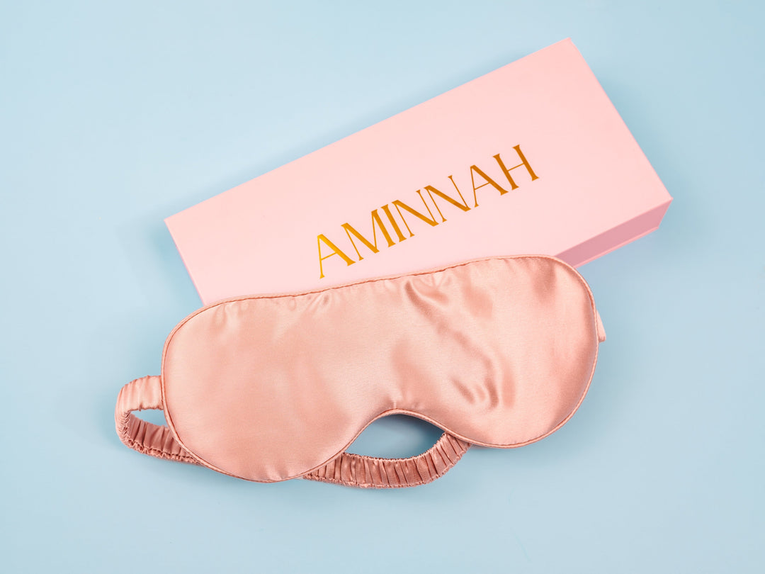 'Angels Blindfold' - 100% Mulberry Silk Sleeping Eye Mask Personal Care AMINNAH 