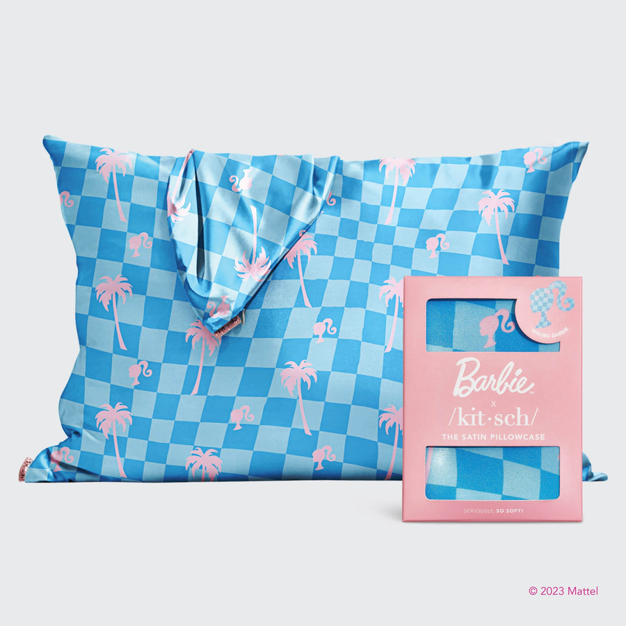 Barbie x Kitsch Satin Pillowcase - Malibu Pillowcases KITSCH 