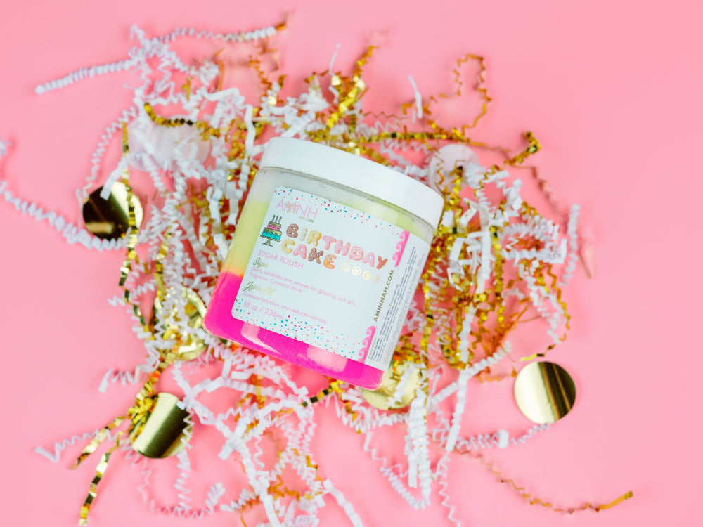 "Birthday Cake" Sugar Scrub Personal Care AMINNAH 