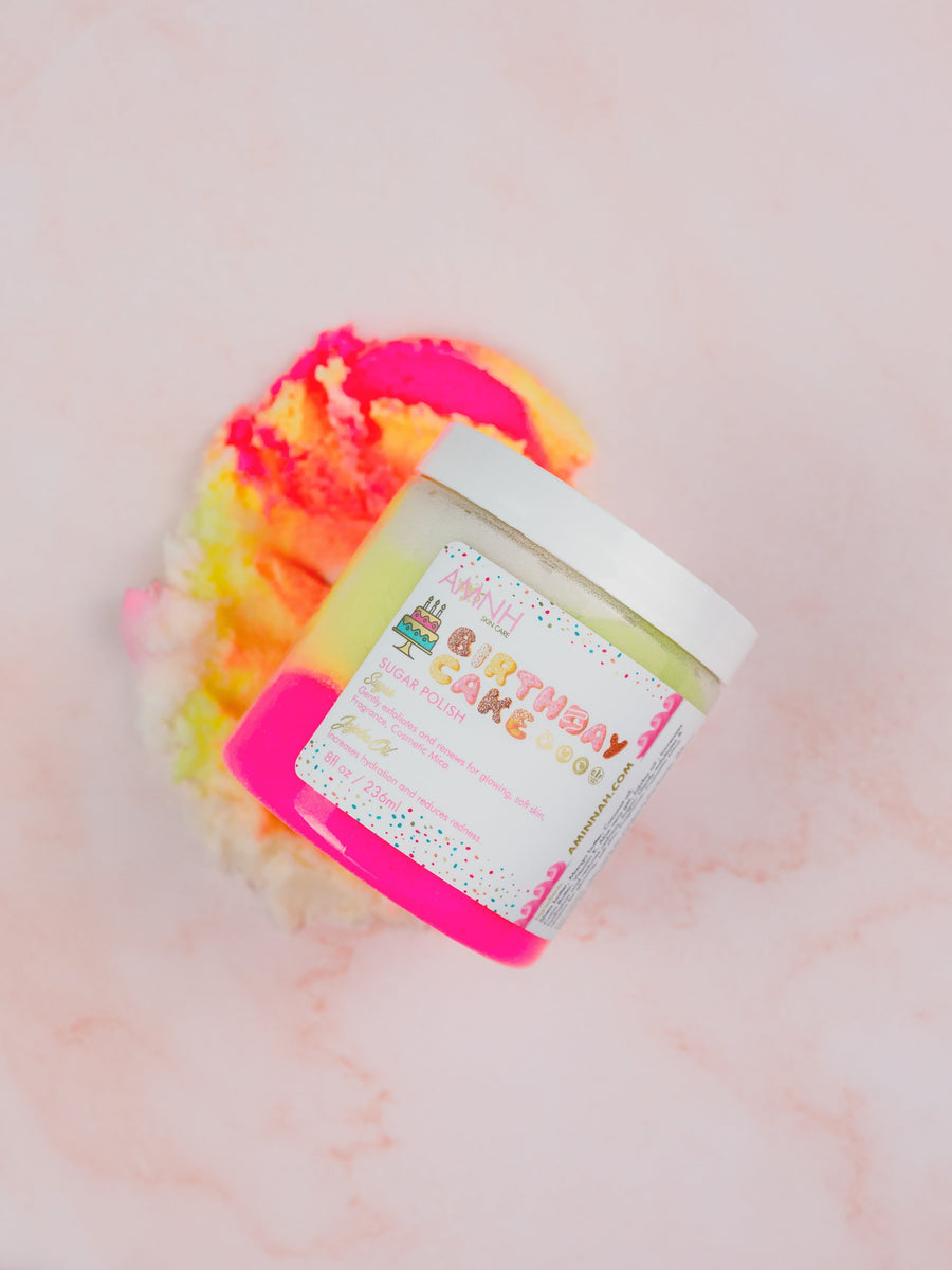 "Birthday Cake" Sugar Scrub Personal Care AMINNAH 