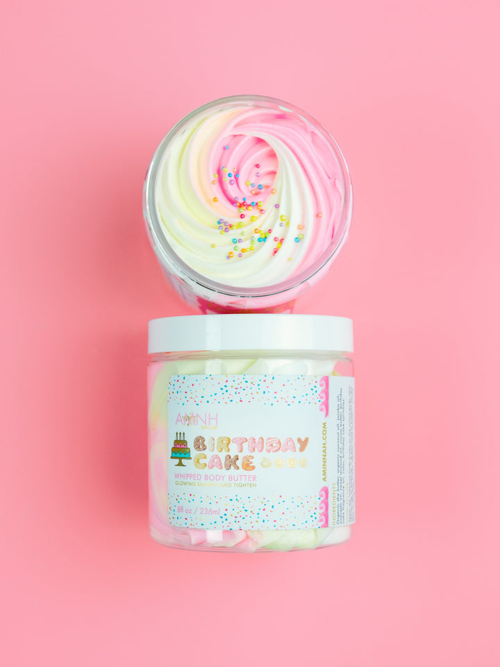 "Birthday Cake" Whipped Body Butter Personal Care AMINNAH 8oz 