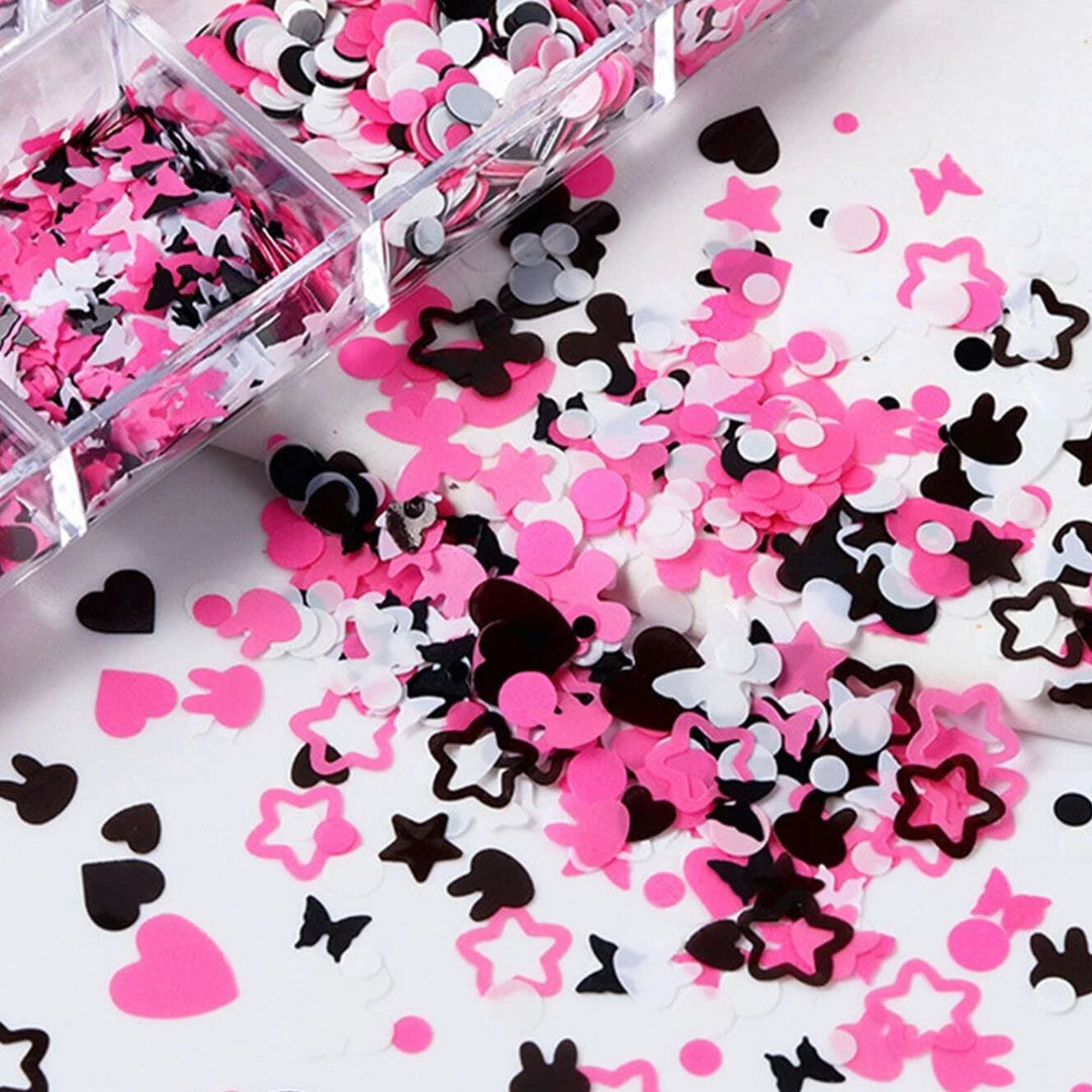 Black and Hot Pink Lash Decals n.23 Decorative Stickers Mega Lash Academy 