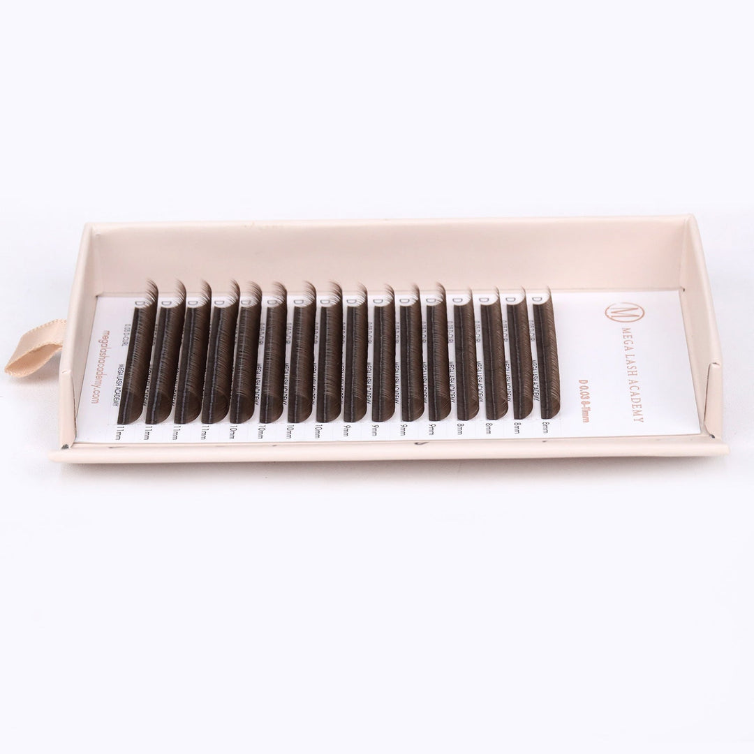 Brown Cashmere Volume - Chocolate Lash Trays Mega Lash Academy 