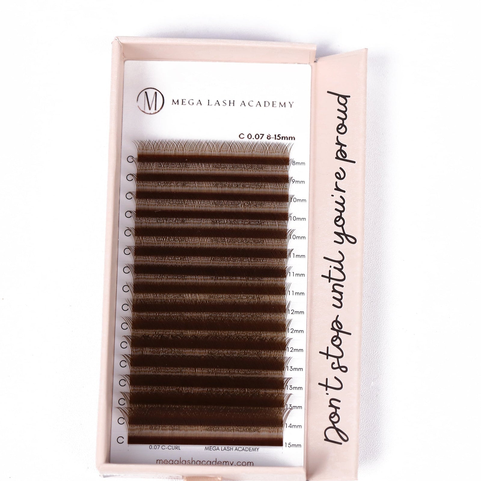 Brown YY Lash Tray Mega Lash Academy 