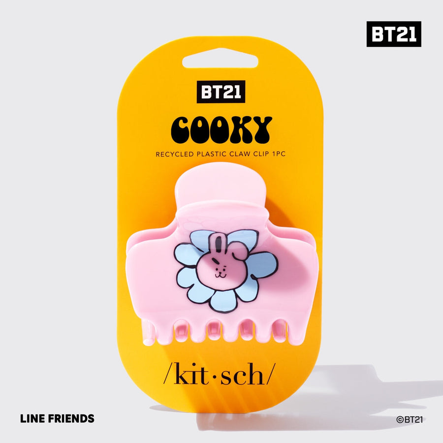 BT21 meets Kitsch Recycled Plastic Puffy Claw Clip 1pc - COOKY Claw Clip KITSCH 