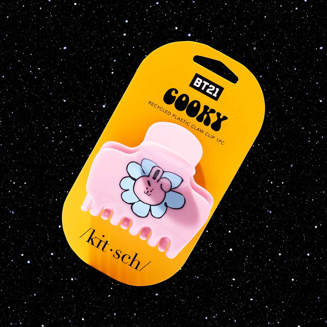 BT21 meets Kitsch Recycled Plastic Puffy Claw Clip 1pc - COOKY Claw Clip KITSCH 